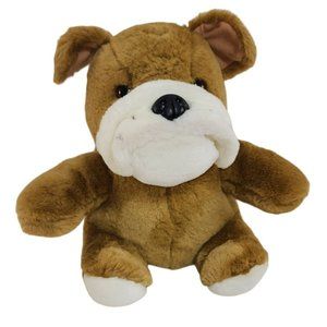 Vintage ASI 62960 Bulldog Puppy Dog Pup Plush Stuffed Animal 9 Inches Soft Toy
